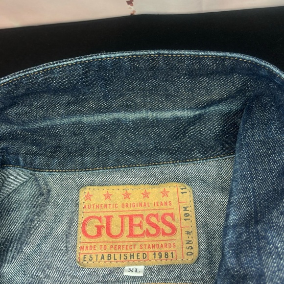 Men Guess Denim Jacket - Picture 9 of 13